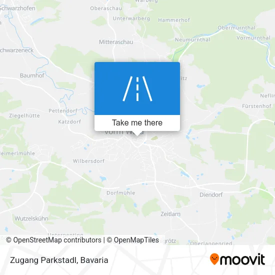 Zugang Parkstadl map