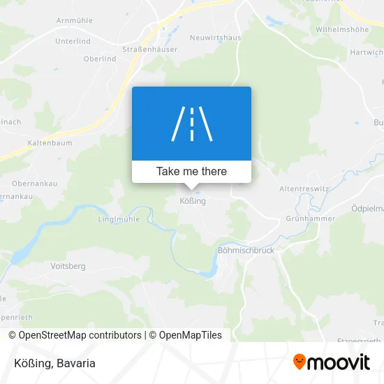 Карта Kößing