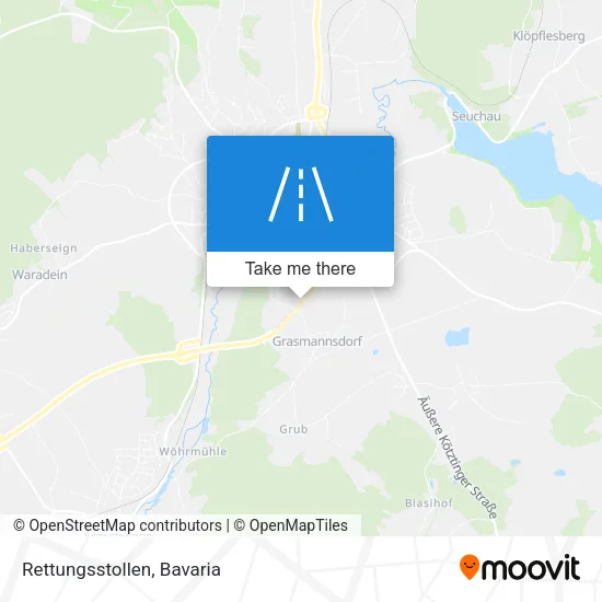 Карта Rettungsstollen