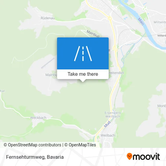 Fernsehturmweg map
