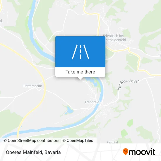 Карта Oberes Mainfeld
