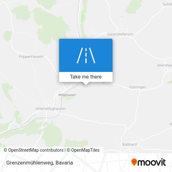 Grenzenmühlenweg map