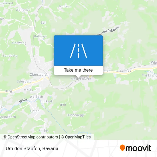 Карта Um den Staufen