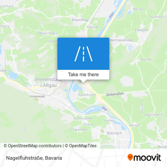 Nagelfluhstraße map
