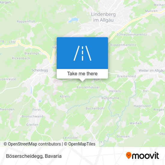 Böserscheidegg map