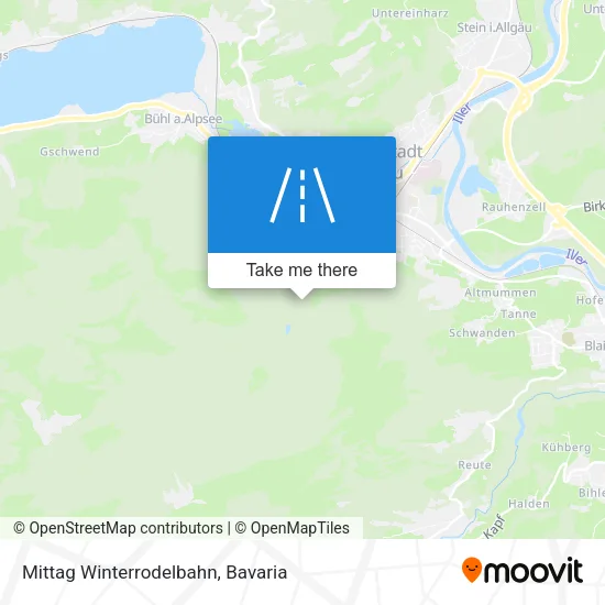 Карта Mittag Winterrodelbahn