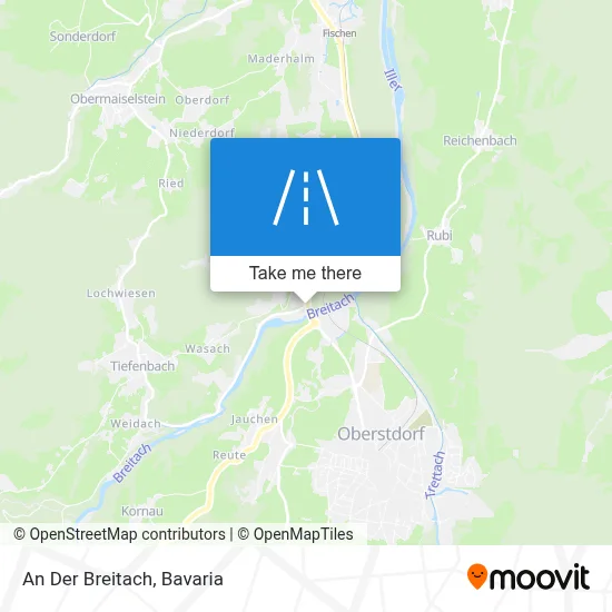 An Der Breitach map