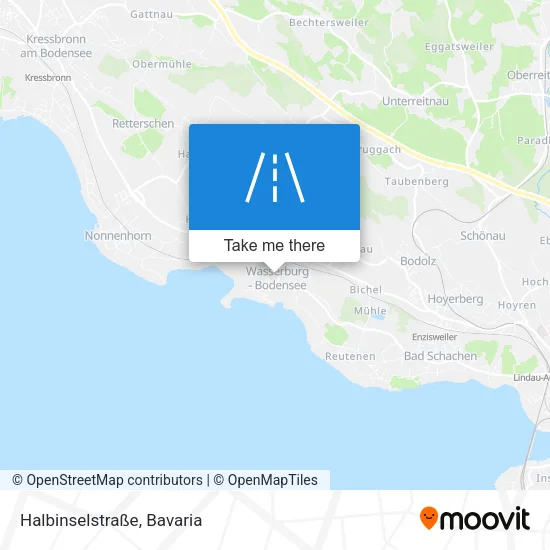 Карта Halbinselstraße