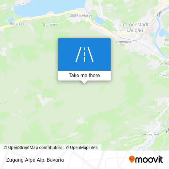 Карта Zugang Alpe Alp