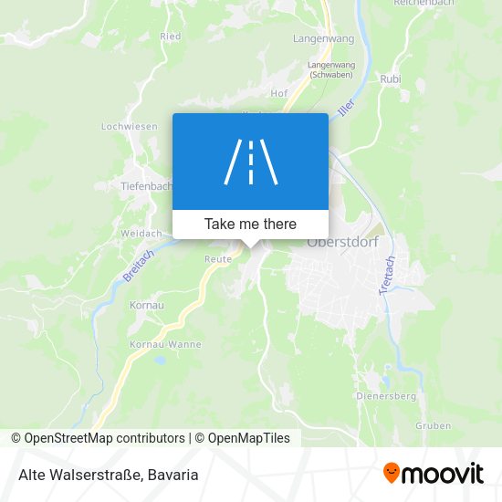 Alte Walserstraße map