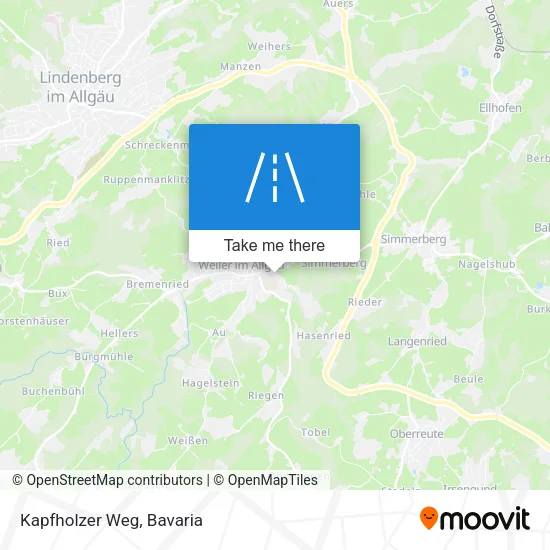 Карта Kapfholzer Weg