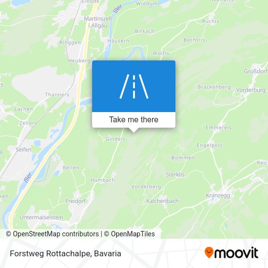 Карта Forstweg Rottachalpe