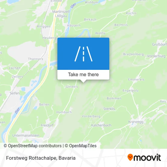 Карта Forstweg Rottachalpe