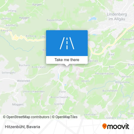 Hitzenbühl map