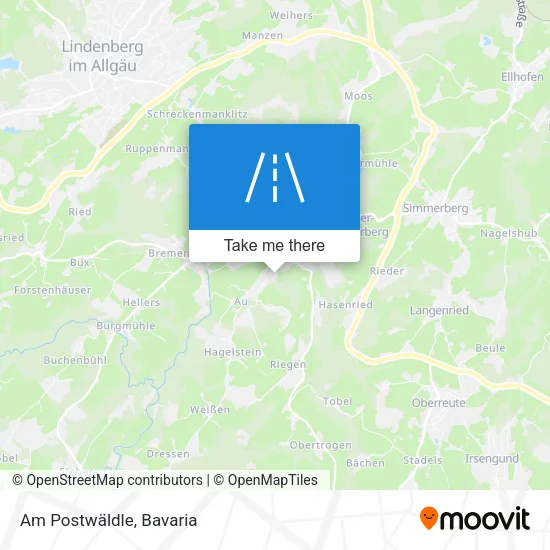 Карта Am Postwäldle