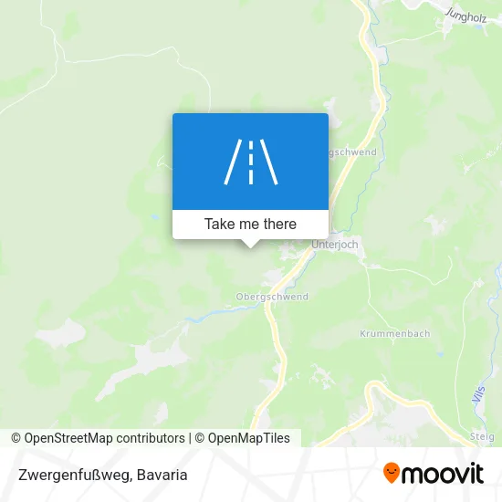 Карта Zwergenfußweg