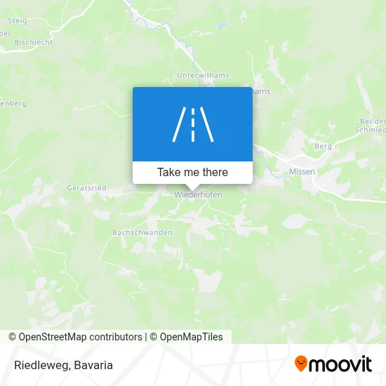 Riedleweg map