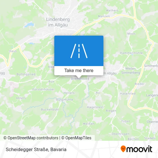 Карта Scheidegger Straße