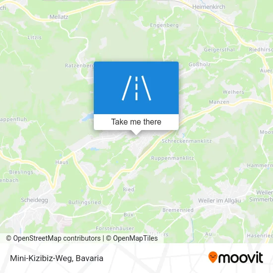 Карта Mini-Kizibiz-Weg