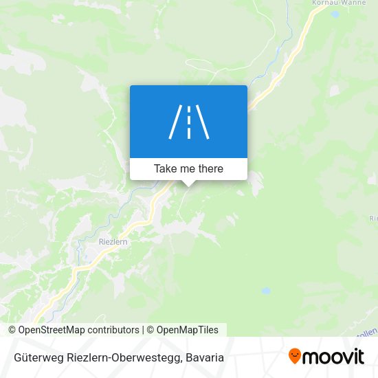 Güterweg Riezlern-Oberwestegg map