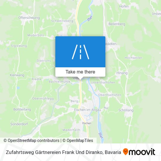 Zufahrtsweg Gärtnereien Frank Und Diranko map