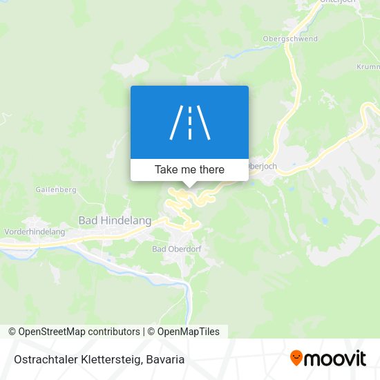 Ostrachtaler Klettersteig map