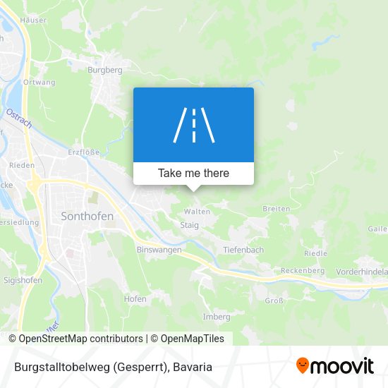 Burgstalltobelweg (Gesperrt) map