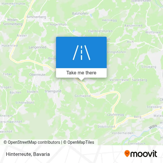 Hinterreute map