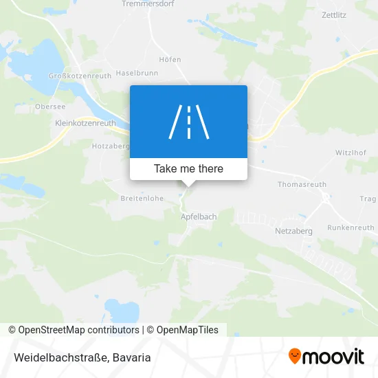 Карта Weidelbachstraße