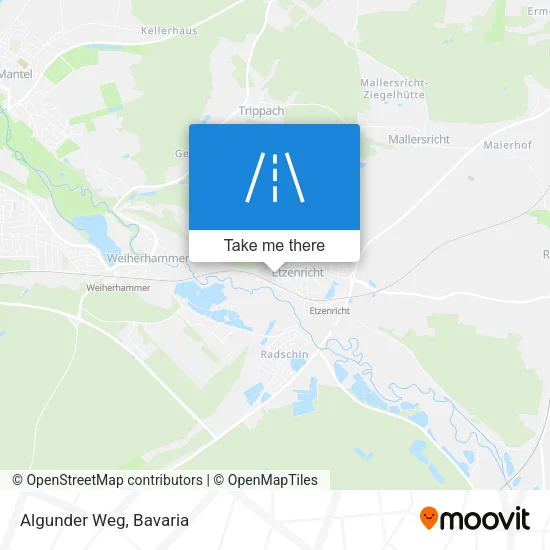 Карта Algunder Weg