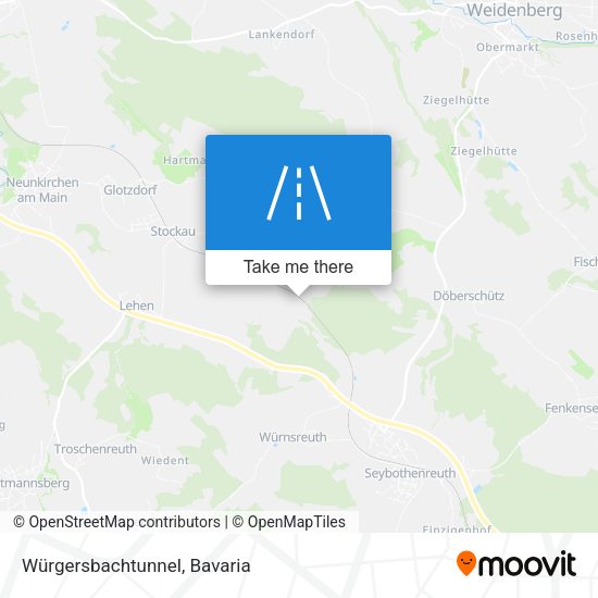 Würgersbachtunnel map