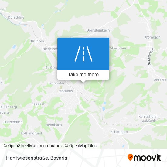Hanfwiesenstraße map