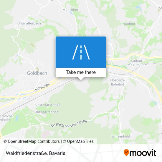 Waldfriedenstraße map