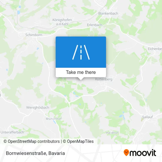 Карта Bornwiesenstraße