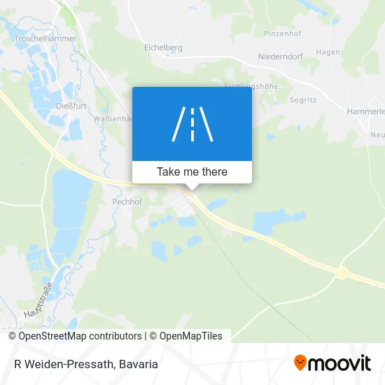 R Weiden-Pressath map