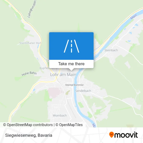 Siegwiesenweg map
