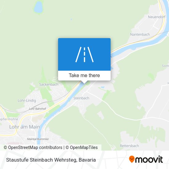 Staustufe Steinbach Wehrsteg map