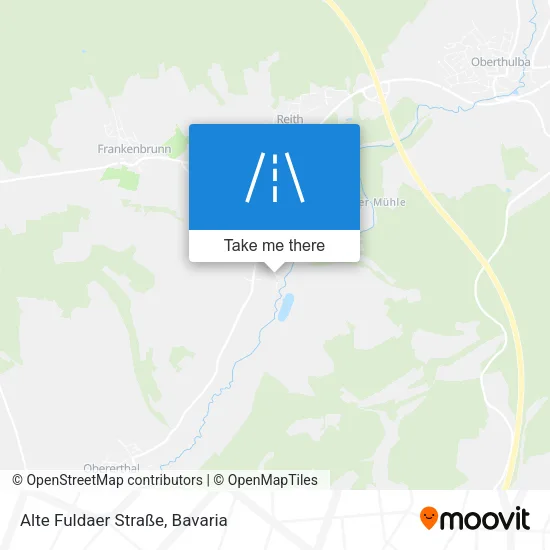 Карта Alte Fuldaer Straße