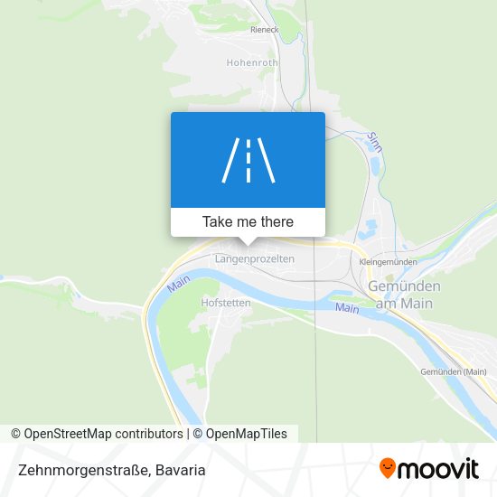 Zehnmorgenstraße map