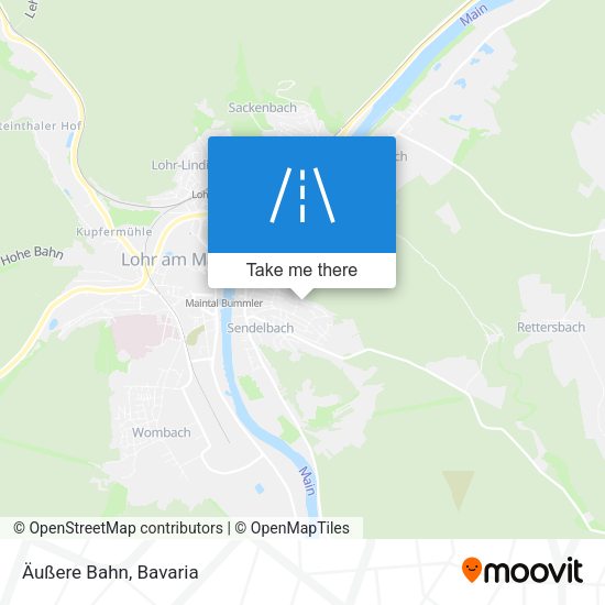 Äußere Bahn map