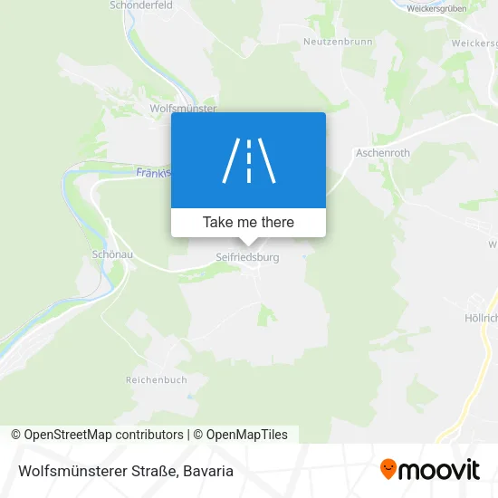 Карта Wolfsmünsterer Straße