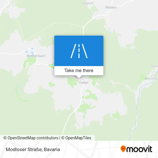 Карта Modloser Straße