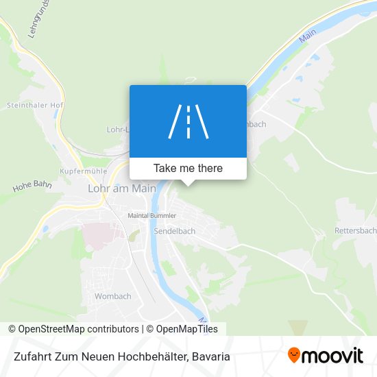 Zufahrt Zum Neuen Hochbehälter map
