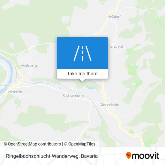 Ringelbachschlucht-Wanderweg map