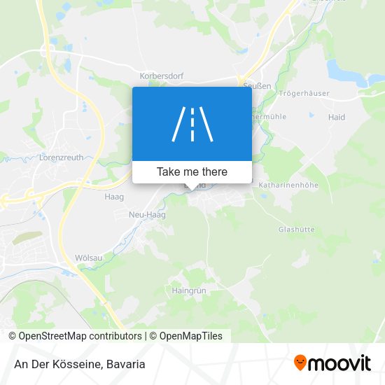 An Der Kösseine map