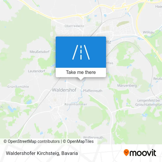 Карта Waldershofer Kirchsteig