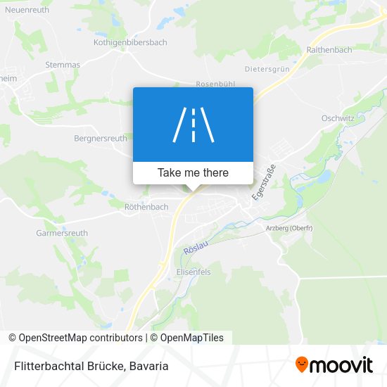 Flitterbachtal Brücke map