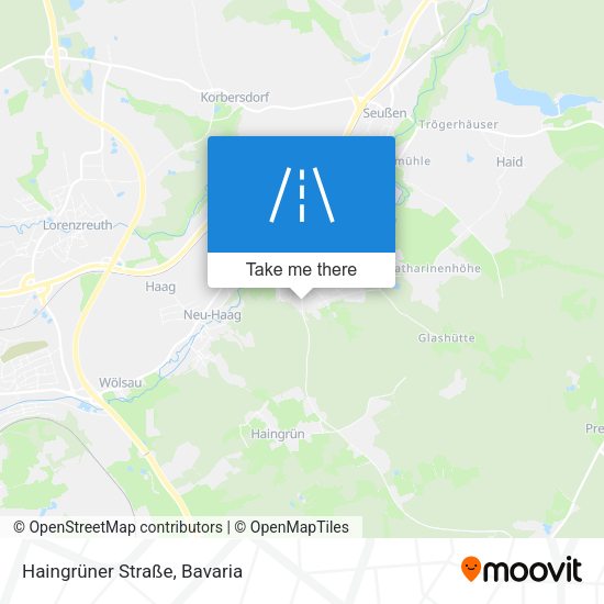 Haingrüner Straße map
