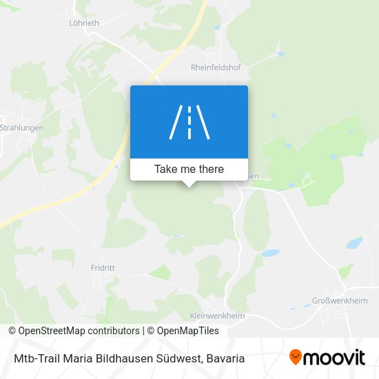 Mtb-Trail Maria Bildhausen Südwest map