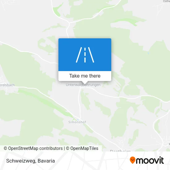 Карта Schweizweg
